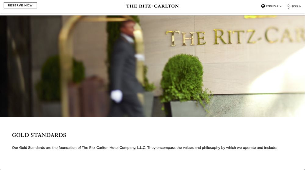 Ritz-Carlton Customer Service Philosophy