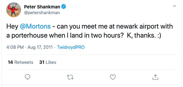 peter-shankman-clever-tweet-to-morton’s-steakhouse Peter Shankman clever tweet to Morton’s Steakhouse