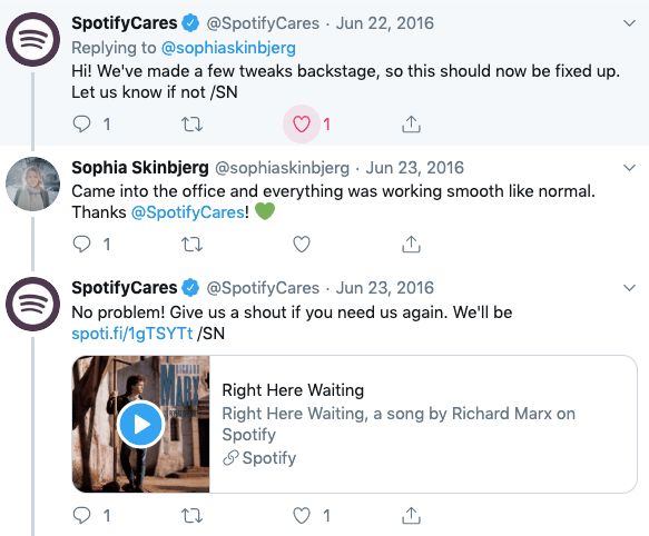 Spotify's answer for Sophia Skinbjerg