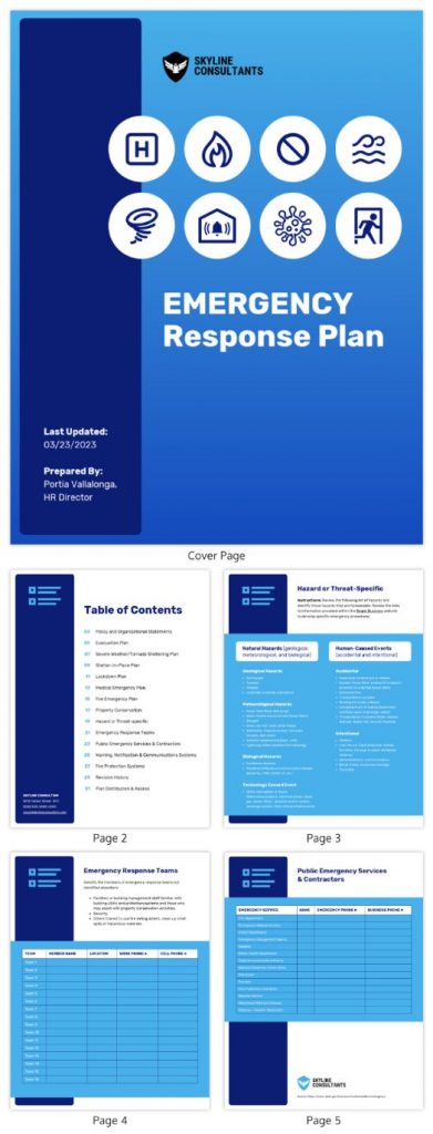 emergency-response-template Template-for-an-emergency-response-as-a-part-of-a-crisis-management-plan