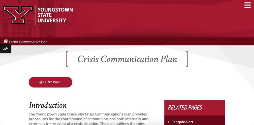 crisis-response-example Screenshot-of-the-Youngstown-State-University-Crisis-Response-plan