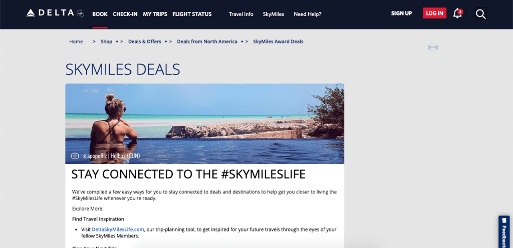 With Skymiles, Delta offers loyal clients the chance of accumulating miles to redeem premium Delta experiences