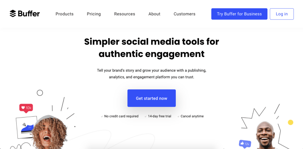 Buffer is another social customer service tool that’s affordable for practically anyone.