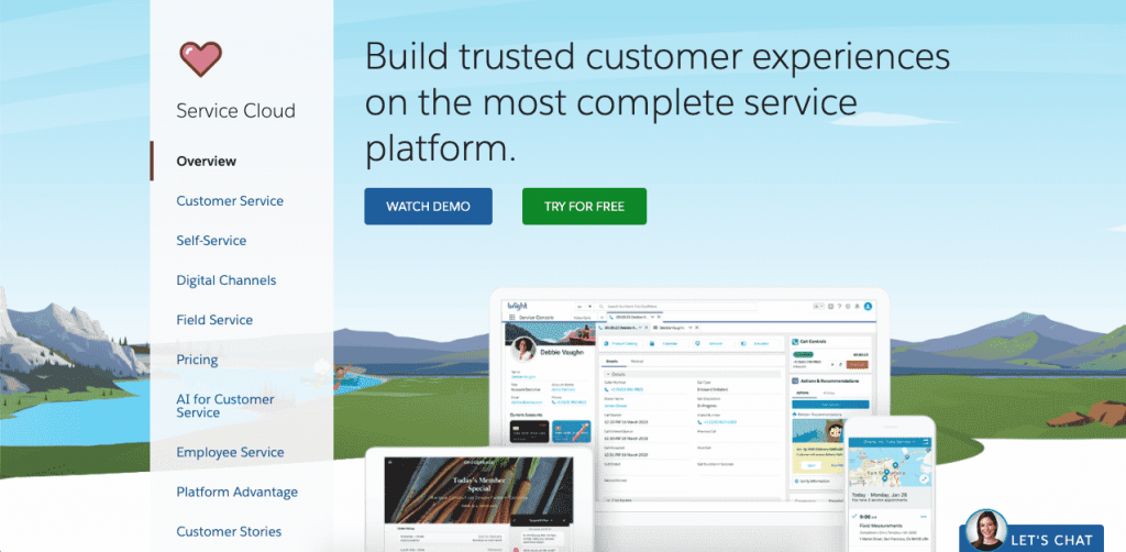 Salesforce Service Cloud is another CRM platform filled with useful features.
