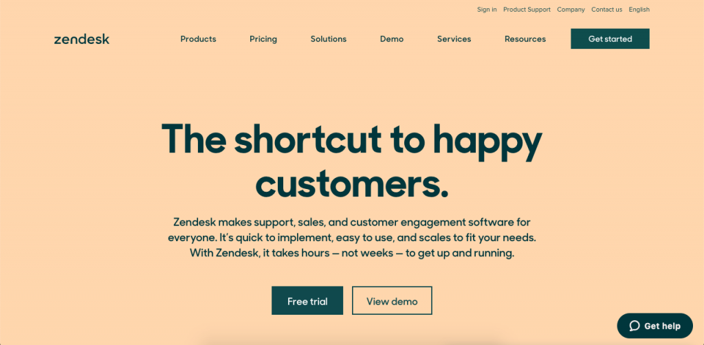 Zendesk is another customer service suite.