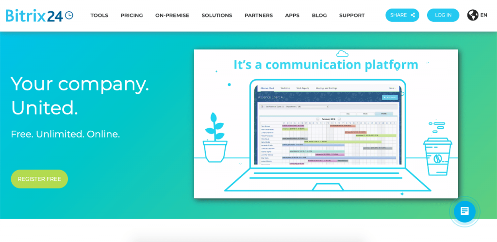 Bitrix24 is a great help desk software that caters to contact centers.