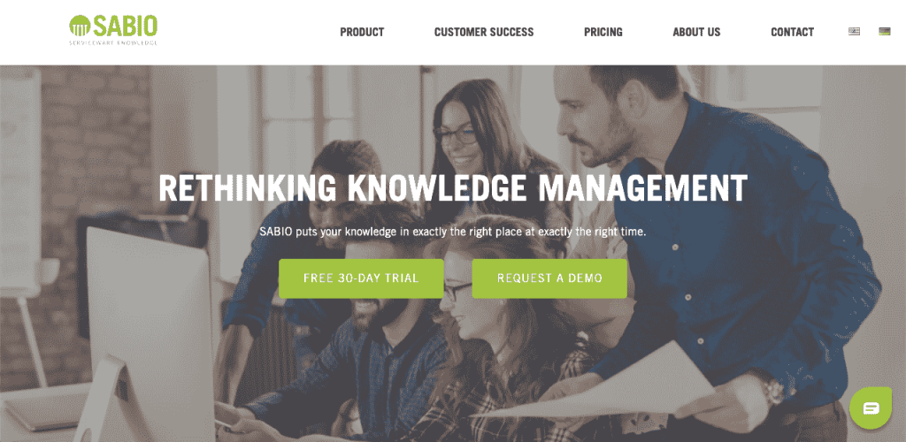 SABIO is a SaaS-based tool that makes it easy to develop and update your knowledge base.
