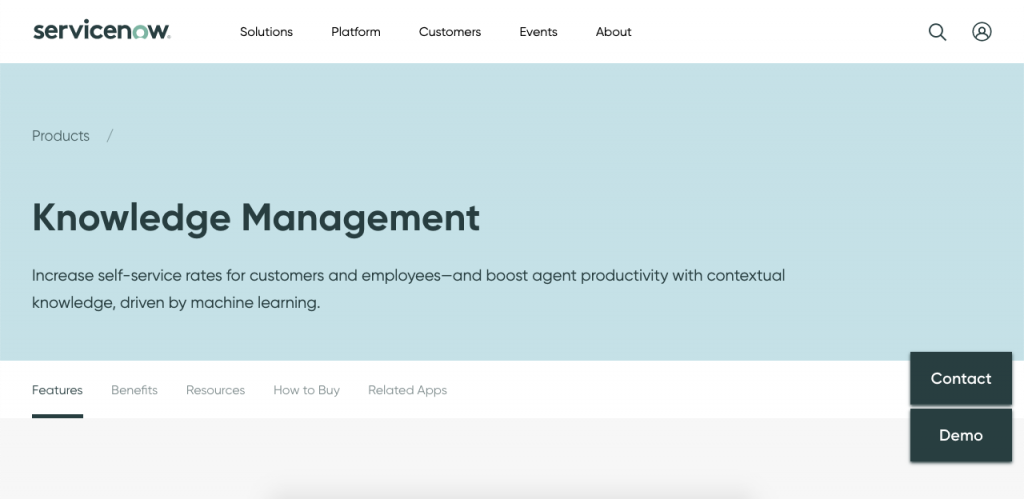 ServiceNow Knowledge Management is a very efficient and easy to use tool for knowledge base development.