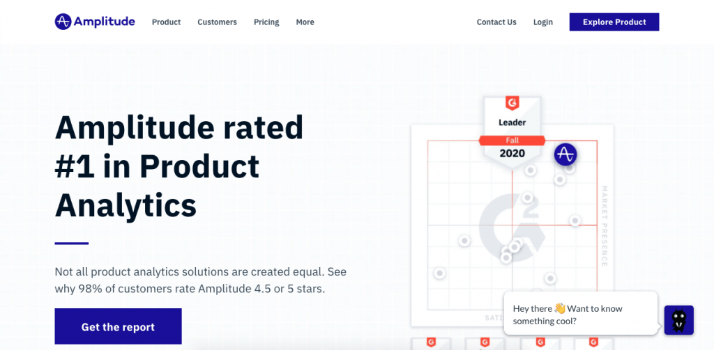 With the mantra: “We help teams build better products”, Amplitude really delivers on its user onboarding analytics and data.