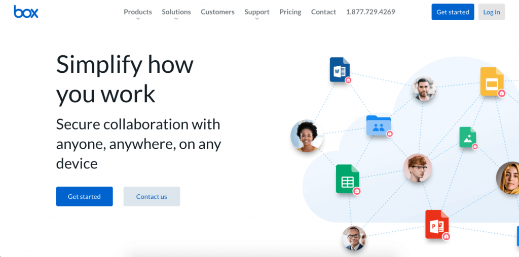 Box is a cloud-based platform for content management, storing, team collaboration, and workflows. 