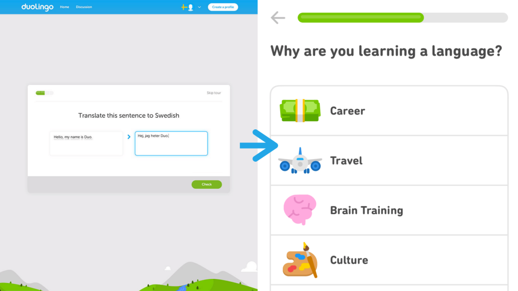 Created in 2011, Duolingo famously has a great onboarding experience, but it wasn’t always like that.