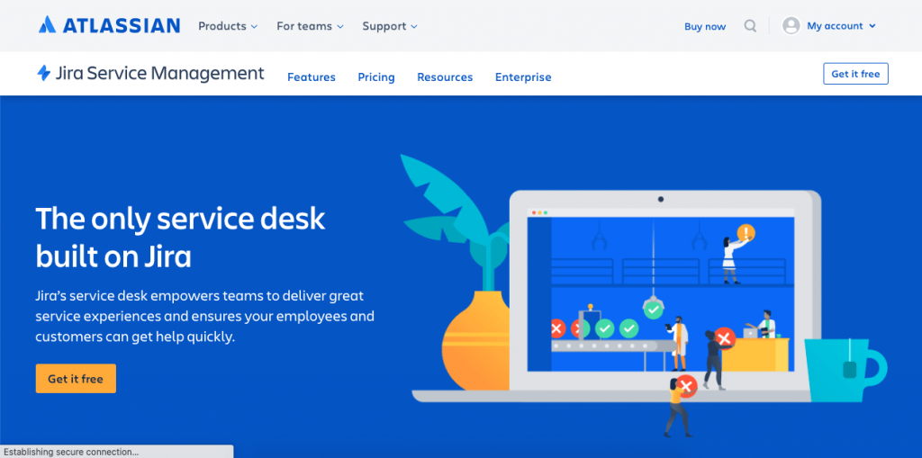 Jira Service Desk is another help desk app with a fair amount of functionality.