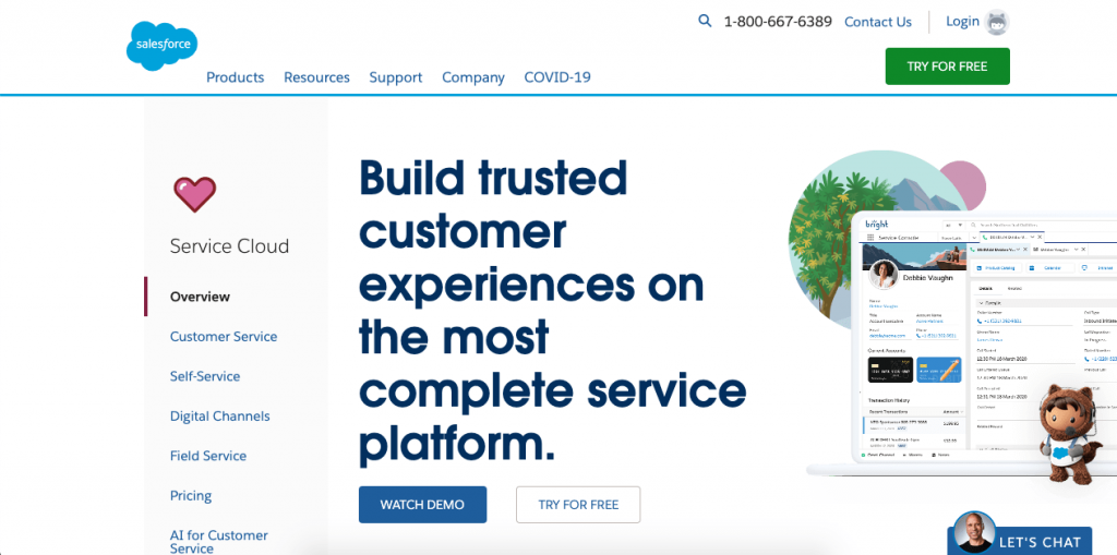 Salesforce Service Cloud is a full customer service suite that’s extremely responsive, advanced, and easy to use.