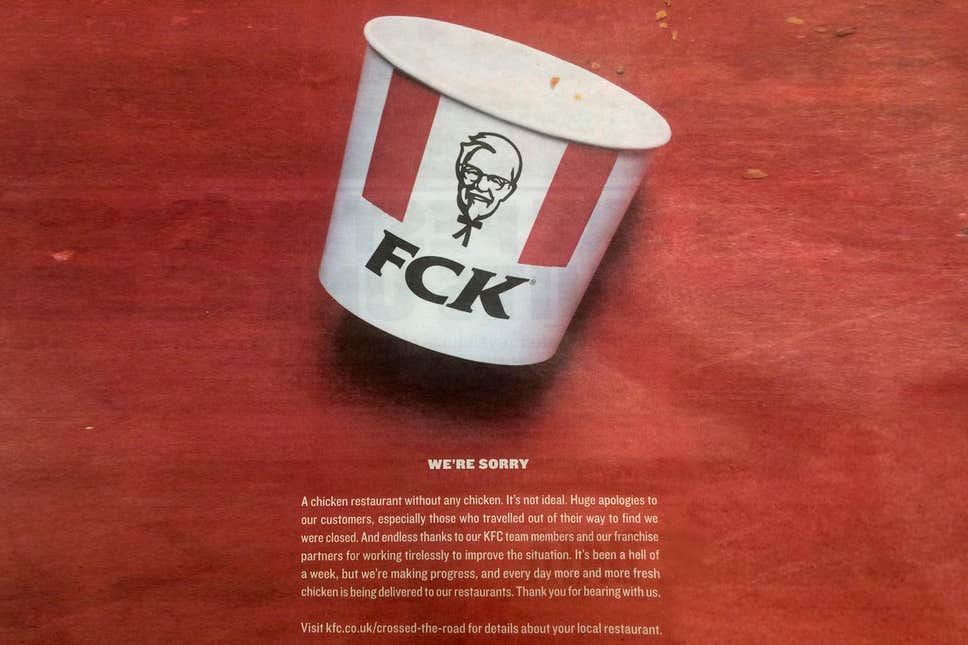 KFC used proactive customer support to get ahead of the problem, take control of the narrative, and find a way to use the crisis as an advantage.