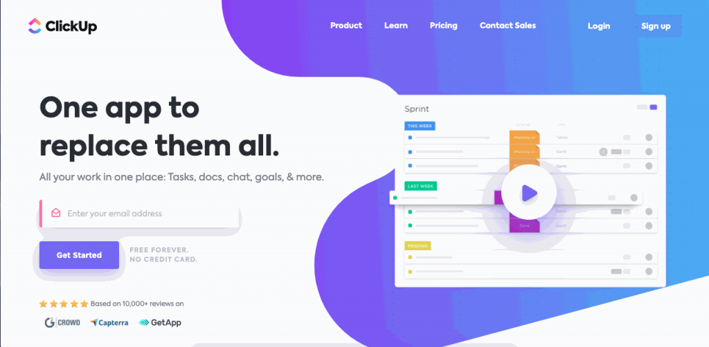 clickup-team-management ClickUp is a project management software with great customization capabilities.