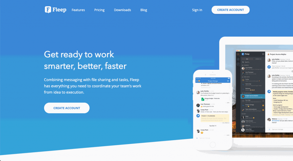 Fleep is a messaging app focused on internal company messaging 