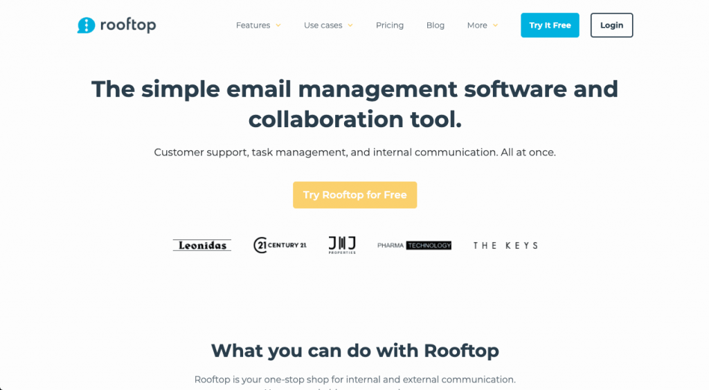 Rooftop is a project and email management software tool, made to primarily handle email projects