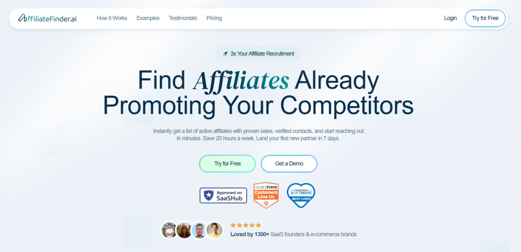 Affiliate Finder screenshot